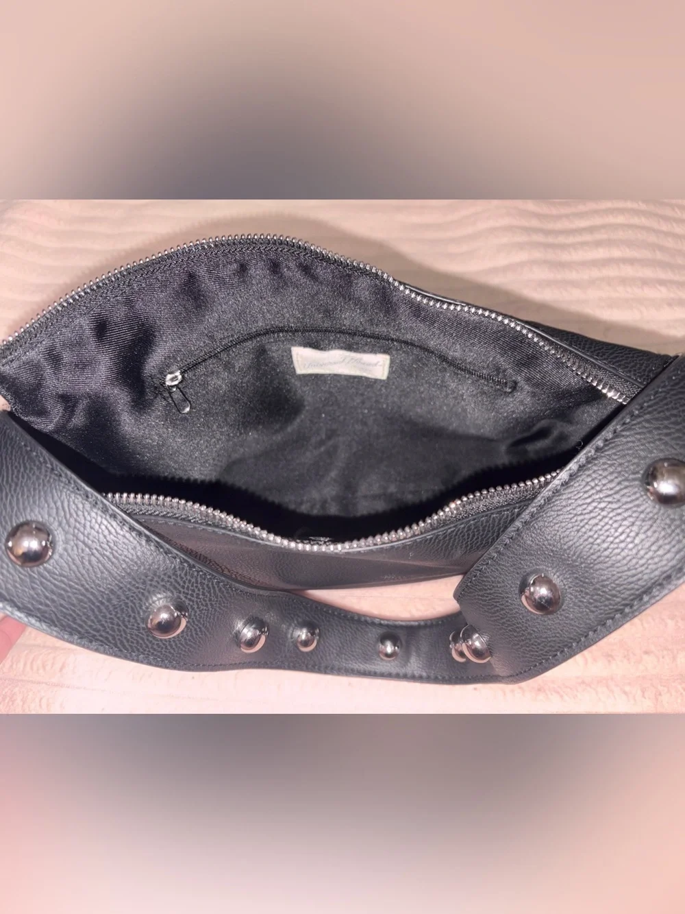 Universal Thread Black Shoulder Bag with Studded Strap